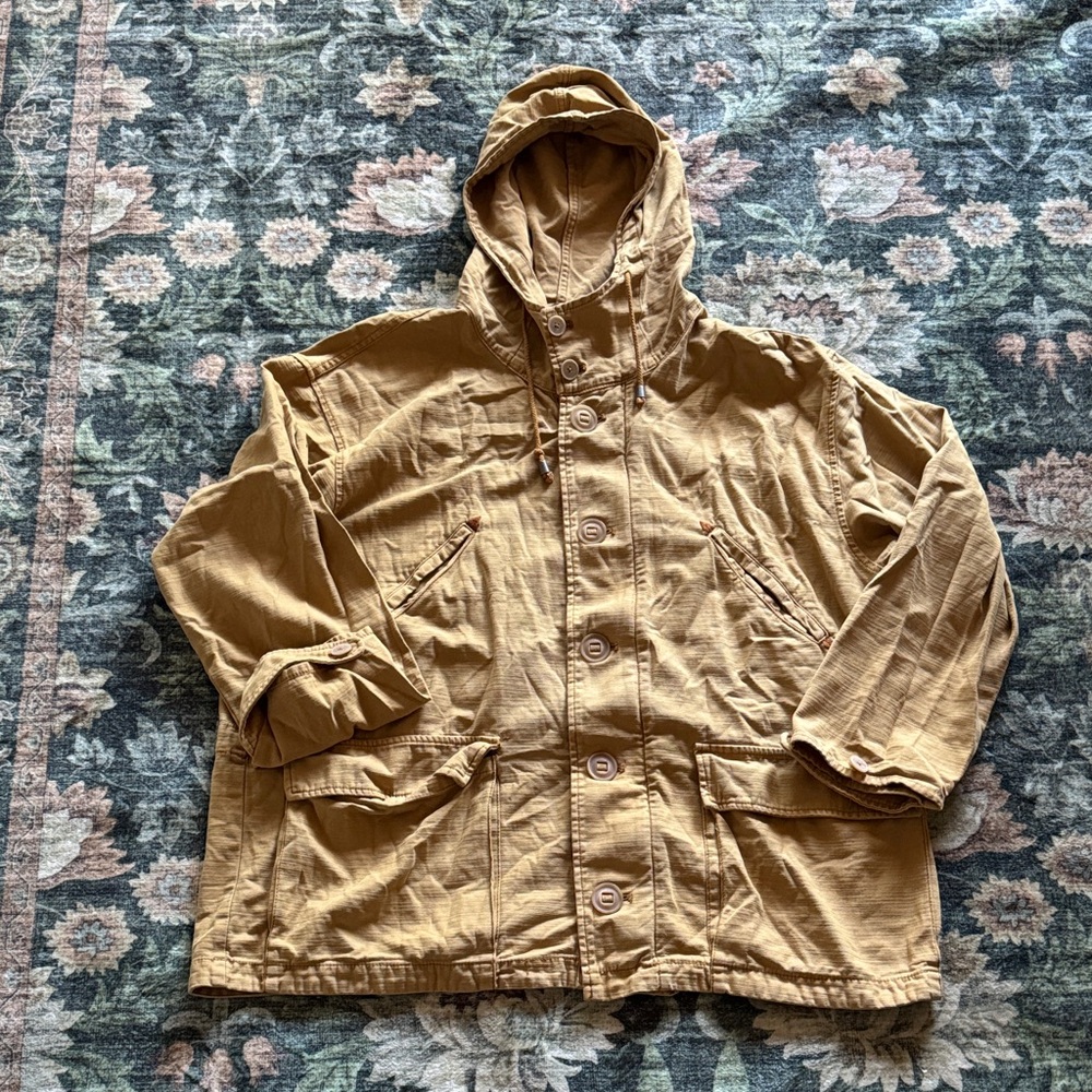 Women’s Tan Hooded Utility Jacket